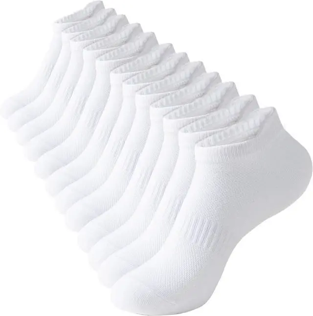 Main image of ACCFOD Womens Ankle Socks Athletic Running Low Cut Socks With Tab 6 Pairs