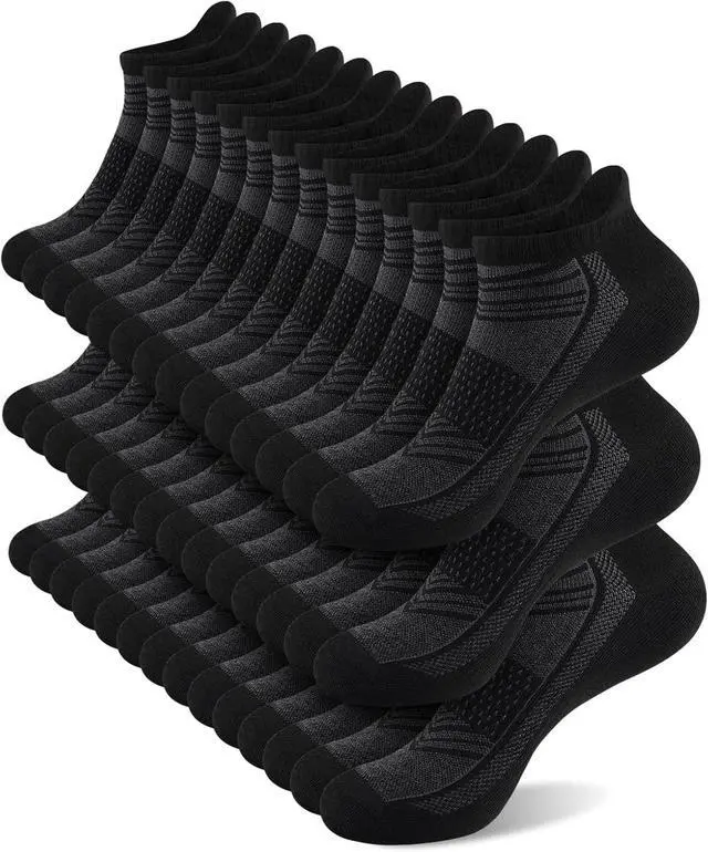 Main image of shnn 14 Pairs Mens/Womens Ankle Socks Breathable Casual Low Cut Short Socks for Men/Women with Heel Tab