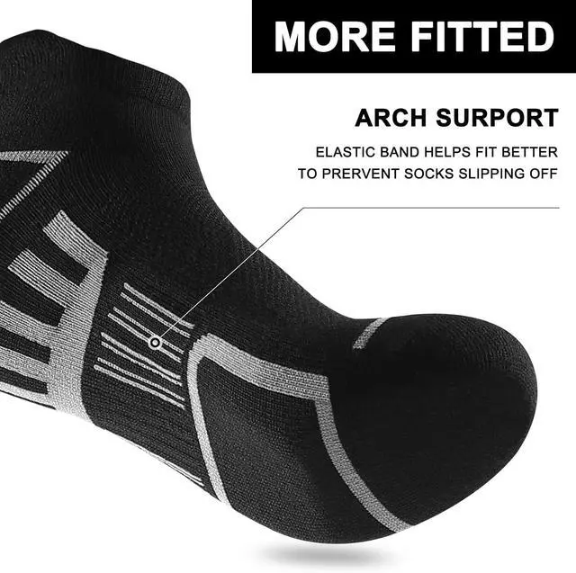 Alt view image 4 of 7 - shnn 12 Pairs Mens Ankle Socks Athletic Casual Low Cut Short Socks for Men