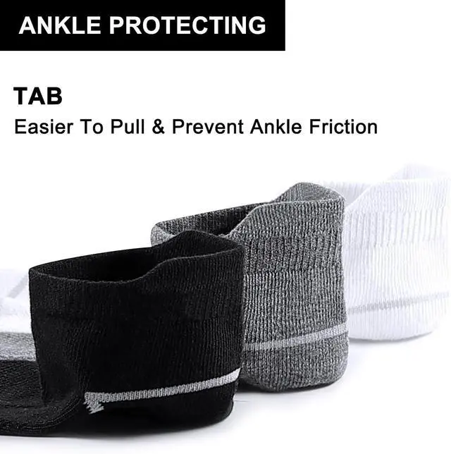 Alt view image 5 of 7 - shnn 12 Pairs Mens Ankle Socks Athletic Casual Low Cut Short Socks for Men