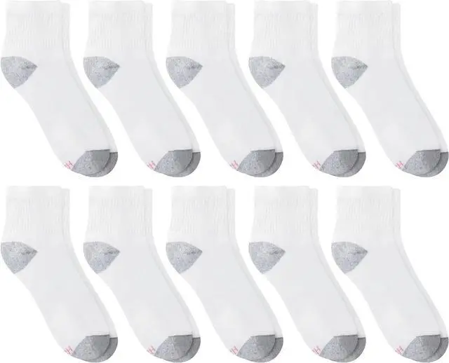 Alt view image 2 of 6 - Hanes Women's Cushioned Athletic Ankle Socks (10-Pack)