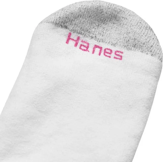 Alt view image 3 of 6 - Hanes Women's Cushioned Athletic Ankle Socks (10-Pack)