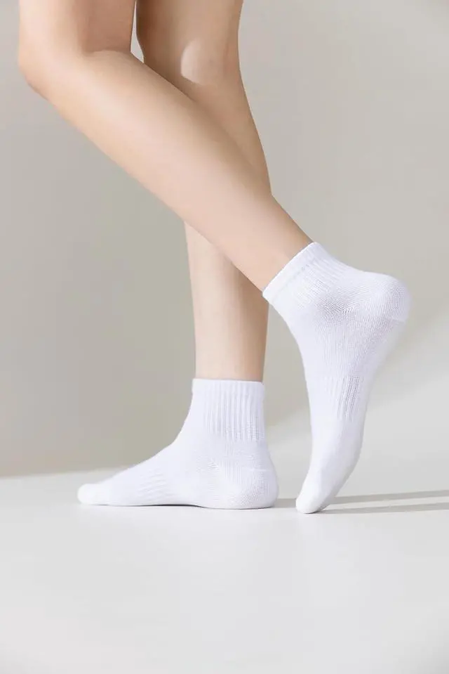 Alt view image 3 of 7 - Irisbear Ankle Socks for Women, Cotton Gym Socks Thin Running Socks 5 Pairs