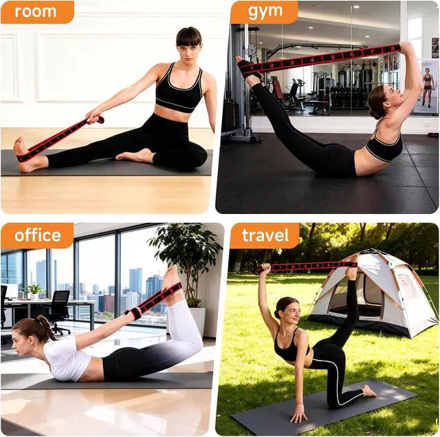 Alt view image 6 of 6 - 3PCS Numbered Stretch Resistance Band, 8.10.12-Loop Elastic Training Bands for Stretching, Yoga, Multi-Loop Fitness Band for Flexibility & Strength Training