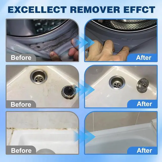 Alt view image 5 of 7 - Home Stain Cleaner Gel, Washing Machine Cleaner with Brush, Home RemoverGel for Washing Machine, Refrigerator Strips, Deep Cleaning Gel for Tiles, Kitchen Sinks, Walls, Bathrooms (100 ML)