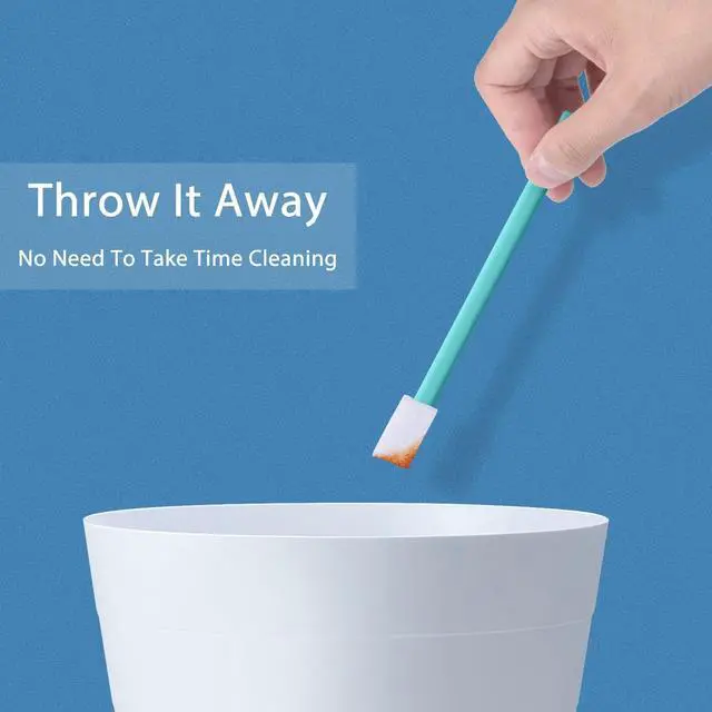 Alt view image 5 of 7 - Lumkew Crevice Cleaning Brush Tool Toilet Seat Crack Gaps Cleaner, 40pcs | Long Handle, Disposable Small Spaces Cleaning Brushes for Cleaner Under Toilet Seats Hinges Lid Base Back Corner Crevice