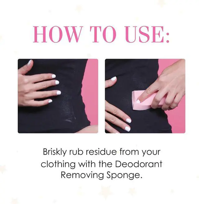 Alt view image 5 of 6 - Hollywood Fashion Secrets Reusable Deodorante Removing Sponge, Stain Eraser | Easily Remove Deodant from Clothing, No Water Necessary, Long Lasting Deodorant Stain Remover Perfect for Travel