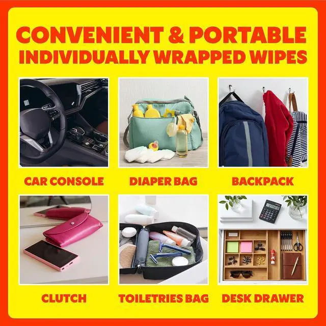 Alt view image 5 of 7 - Shout Wipes, Wipe and Go Instant Stain Remover, Laundry Stain and Spot Remover for On-the-Go, 4 Wipes (Pack of 1)