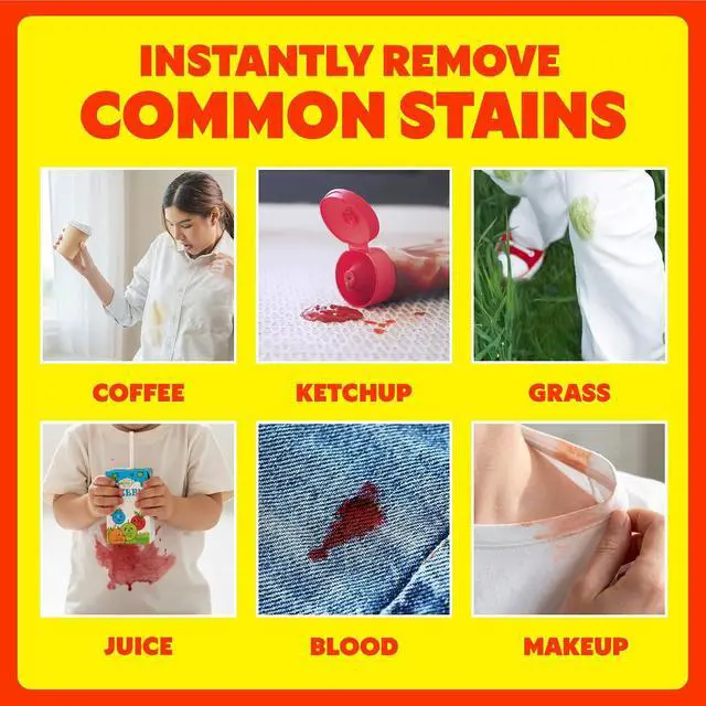 Alt view image 7 of 7 - Shout Wipes, Wipe and Go Instant Stain Remover, Laundry Stain and Spot Remover for On-the-Go, 4 Wipes (Pack of 1)