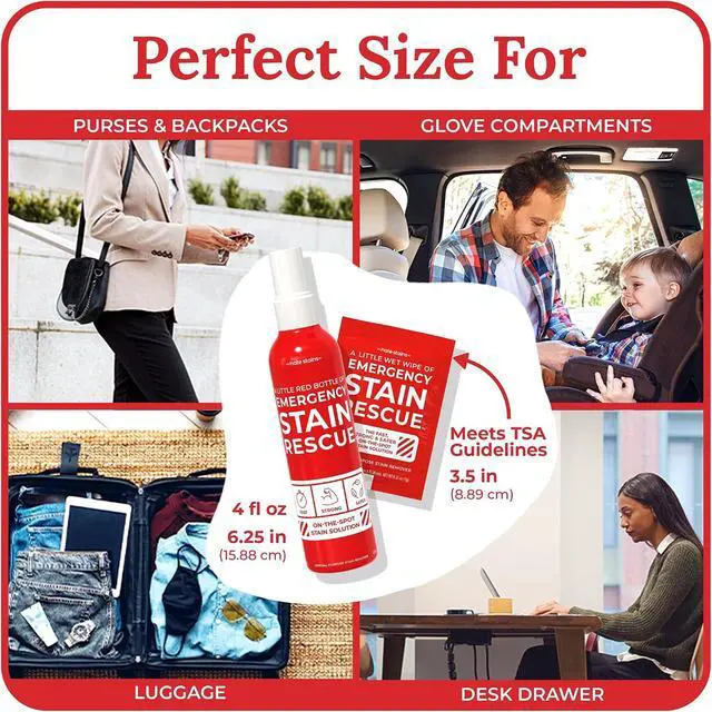 Alt view image 3 of 7 - Emergency Stain Rescue Stain Remover Spray, Wine & Coffee, 4 Oz | Spray & Wash Treater for Clothes, Carpet Stain Remover & Wine Carpet Cleaner, No Added Phosphates