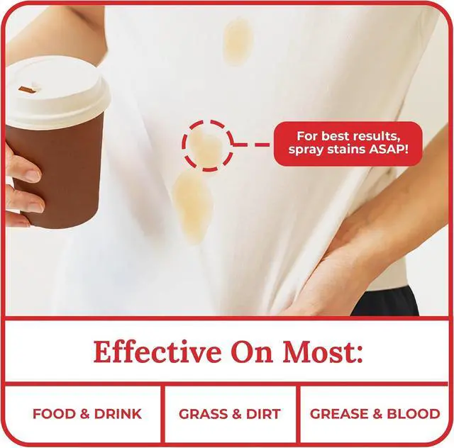 Alt view image 6 of 7 - Emergency Stain Rescue Stain Remover Spray, Wine & Coffee, 4 Oz | Spray & Wash Treater for Clothes, Carpet Stain Remover & Wine Carpet Cleaner, No Added Phosphates