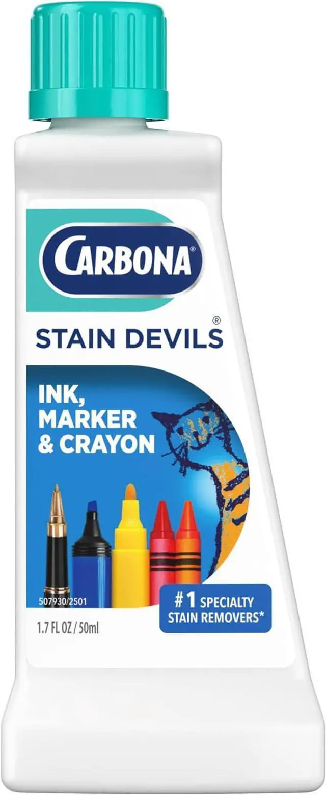 Main image of Carbona Stain Devils® #3 | Ink, Marker & Crayon | Professional Strength Laundry Stain Remover | Multi-Fabric Cleaner | Safe On Skin & Washable Fabrics | 1.7 Fl Oz, 1 Pack