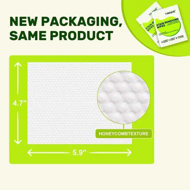 Alt view image 2 of 7 - Stain Remover Wipes for Clothes & Fabric, 26 Pack | Instant Clothing Stain Remover, For Shoes, Shirts & Jackets, Individually Wrapped Portable, For Travel & On-the-Go Cleaning