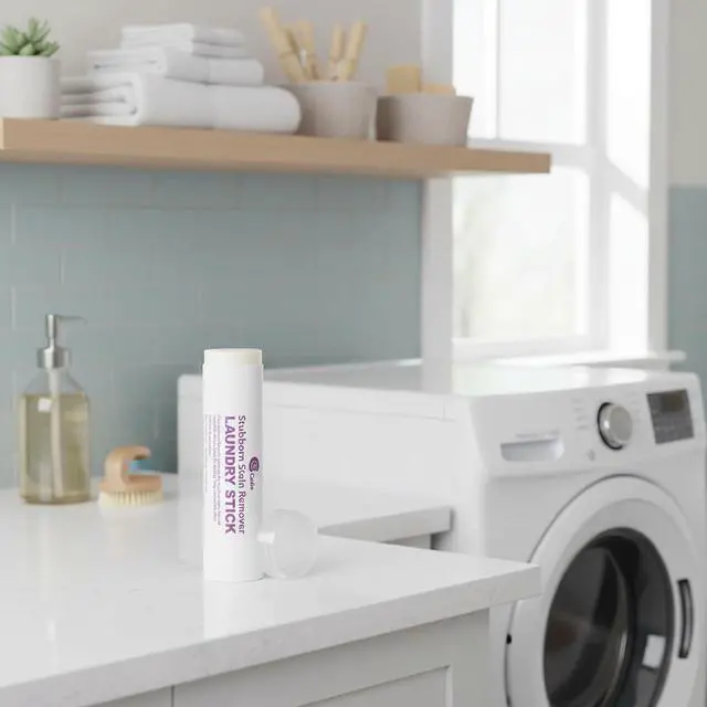 Alt view image 2 of 7 - Laundry Stain Remover Stick Pre-Wash Spot Cleaner for Clothes, Cotton, Wool & Synthetics Removes Coffee, Wine, Oil, Ink & Food Stains Travel-Friendly Portable Laundry Stick, 1 Pack