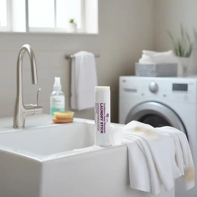 Alt view image 6 of 7 - Laundry Stain Remover Stick Pre-Wash Spot Cleaner for Clothes, Cotton, Wool & Synthetics Removes Coffee, Wine, Oil, Ink & Food Stains Travel-Friendly Portable Laundry Stick, 1 Pack