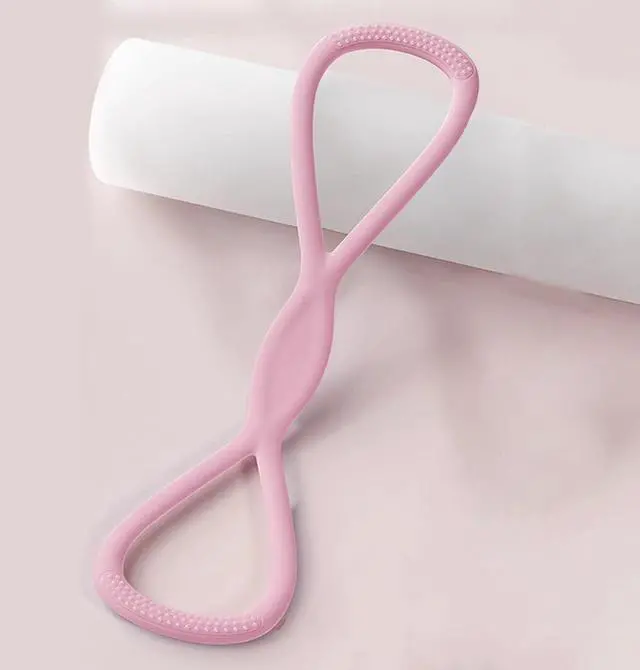 Main image of Figure 8 Resistance Bands for Women & Men 15LB Silicone Pull Rope for Shoulder, Back & Arm Workout Non-Slip Handles, Home Gym, Yoga & Physical Therapy Toning, Posture Correction