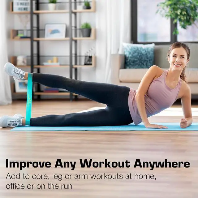 Alt view image 5 of 7 - ProBody Pilates Loop Resistance Bands for Working Out, Set of 5 Exercise Bands Resistance, Workout Bands Resistance for Exercise, Small Physical Therapy Bands, 12" x 2"