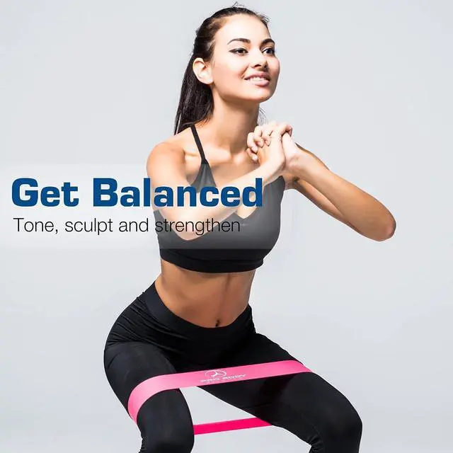 Alt view image 7 of 7 - ProBody Pilates Loop Resistance Bands for Working Out, Set of 5 Exercise Bands Resistance, Workout Bands Resistance for Exercise, Small Physical Therapy Bands, 12" x 2"