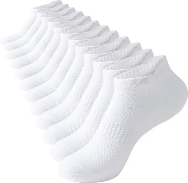 Main image of Womens Ankle Socks Athletic Cotton Running Low Cut Socks with Tab 6 Pairs