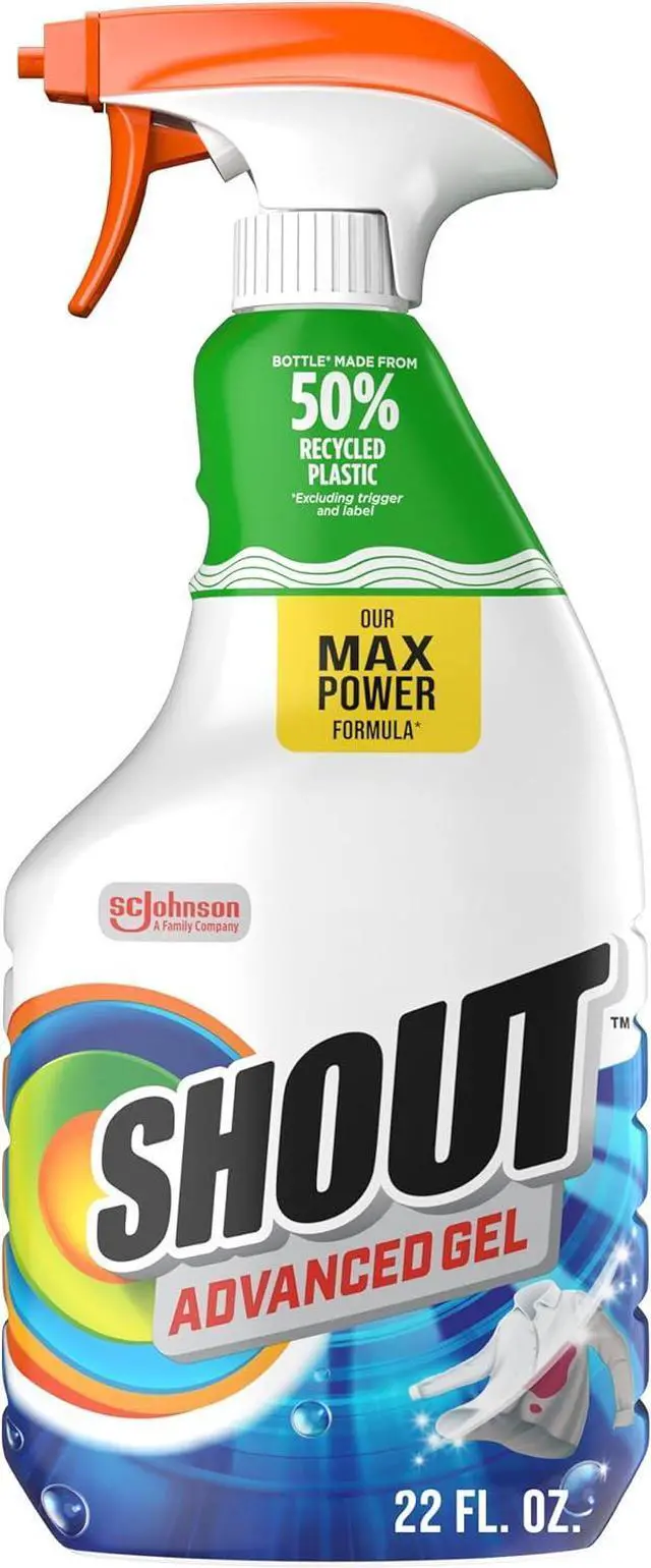 Main image of SHOUT Advanced Laundry Stain Remover Gel for Clothes Laundry, Breaks Down Stubborn, Dried-in, and Tough Stains, 22oz Spray (Packaging May Vary)