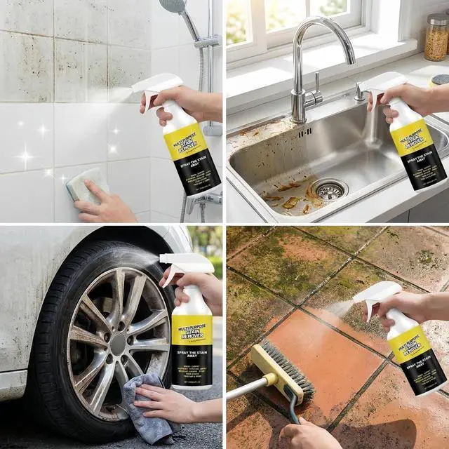 Alt view image 6 of 7 - Multi-Purpose Stain Remover, A Powerful CleanerQuick Cleaning for Kitchens, Floors, Toilets, and Cars (120ml)