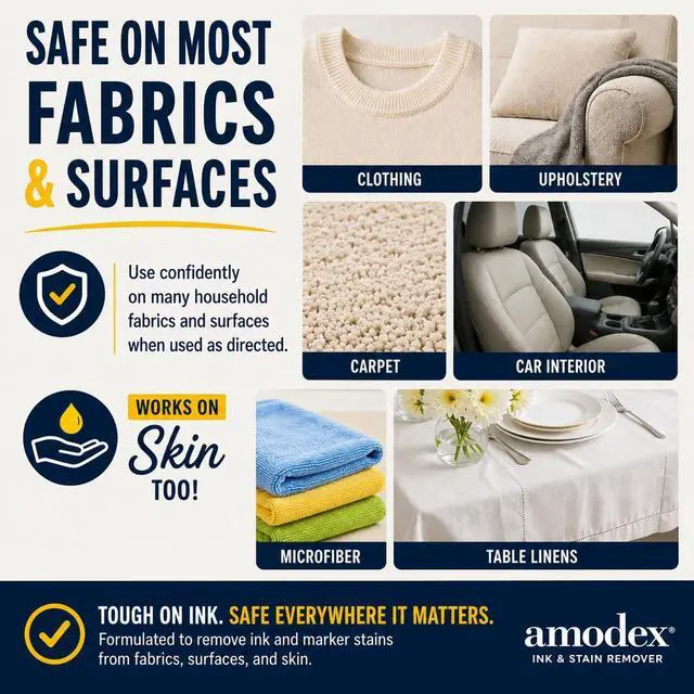 Alt view image 6 of 7 - Amodex Ink & Stain Remover 1oz Bottle