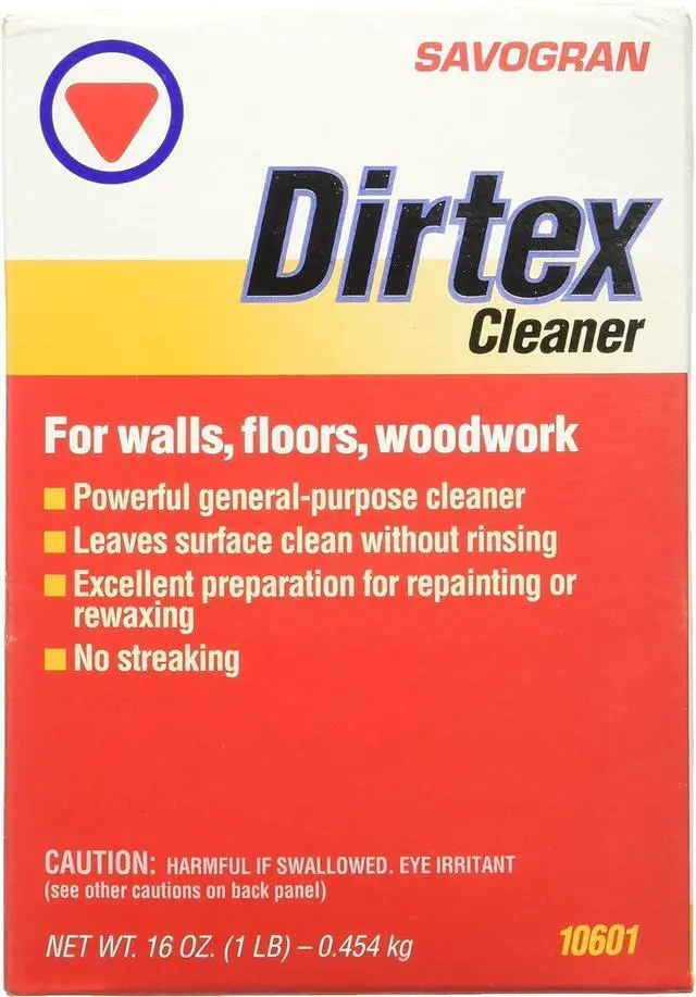 Main image of Savogran Dirtex All Purpose Cleaning Powder - 16oz No Rinse Powder Cleanser, Stain, & Rust Remover for Walls, Floors, Woodwook, & Stainless Steel - Powder Cleaner for Bathroom, Kitchen, & Outdoor Use