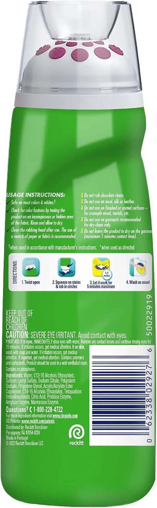 Alt view image 2 of 5 - Spray 'n Wash Max Gel Pre-Treat Laundry Stain Stick, 6.7 oz Stain Remover Stick