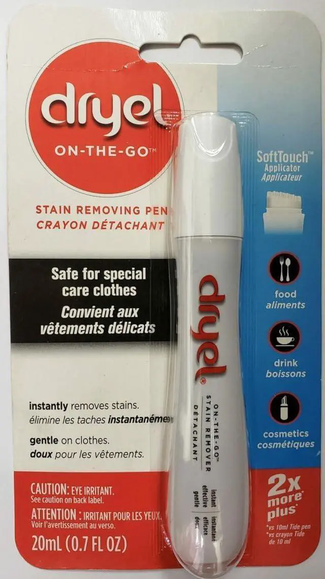 Main image of Dryel Dry-Clean Safe On-The-Go Stain Removal Pen for Clothes and Laundry, 20 ml
