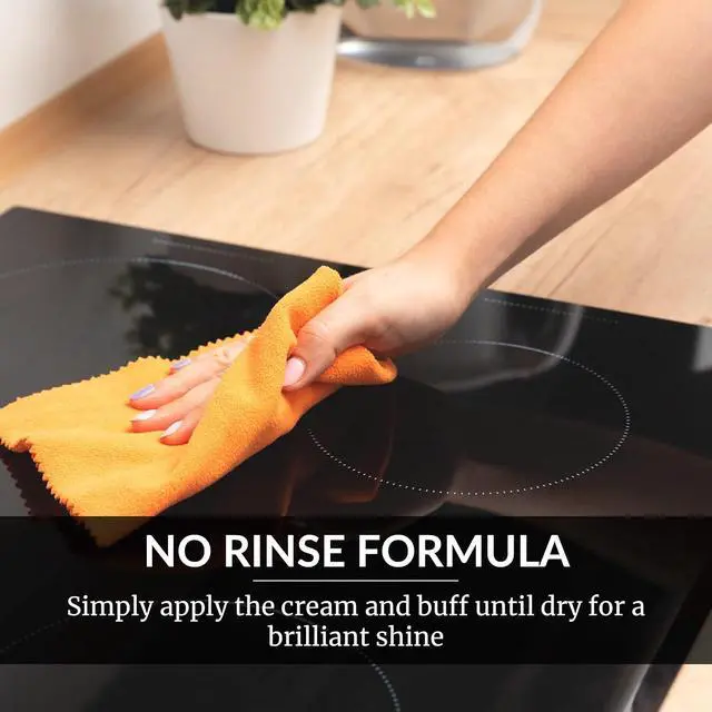 Alt view image 4 of 7 - HOPE'S Cooktop Cleaning Cream, Fast Acting No-Rinse Cooktop Cleaner for Glass Ceramic Cooktops and Stoves, Removes Burnt-on Stains, 10 Oz Net Weight (8 Fl Oz), Pack of 1