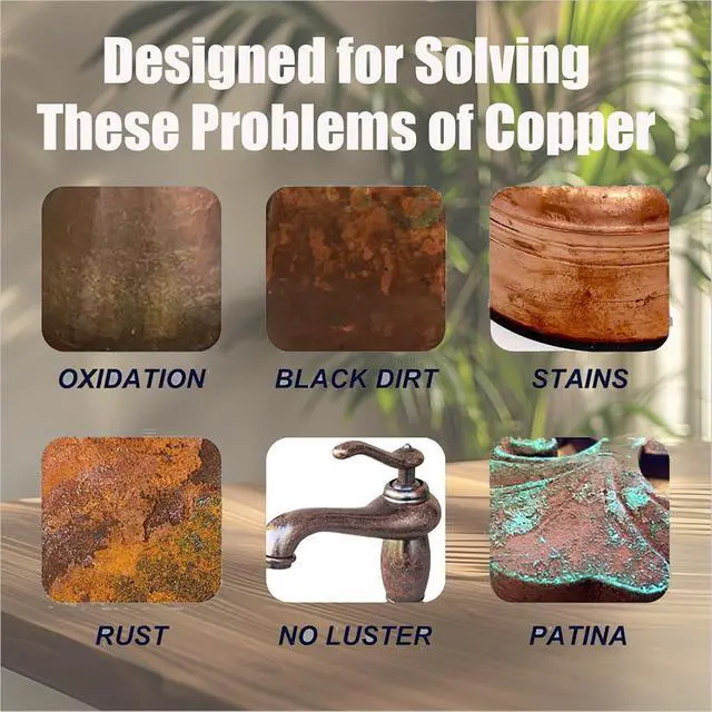 Alt view image 2 of 7 - Copper Pot Cleaner,Removes Tarnish from Copper Wares,Copper Polish(60ml) | Copper Cleaning, Restores Shine Removes Tarnish from Copper Wares,Metal Polishing Compound detergent