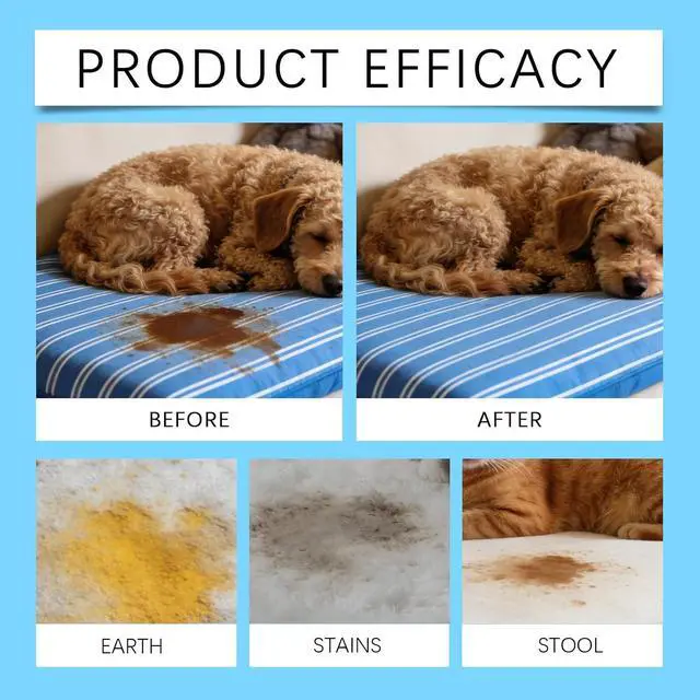 Alt view image 5 of 7 - Pet Stain & Strong Odor Eliminator, Dog Cat Pee Urine Destroyer - 5oz | Cleaner Spray for Pet Stain Remover, Urine, Poop, Pee, Deodorizer for Carpet, Upholstery, Air Freshener in Home & Car