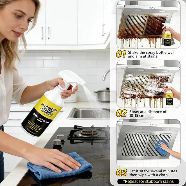 Alt view image 5 of 7 - Multi-Purpose Stain Remover, A Powerful CleanerQuick Cleaning for Kitchens, Floors, Toilets, and Cars (120ml)