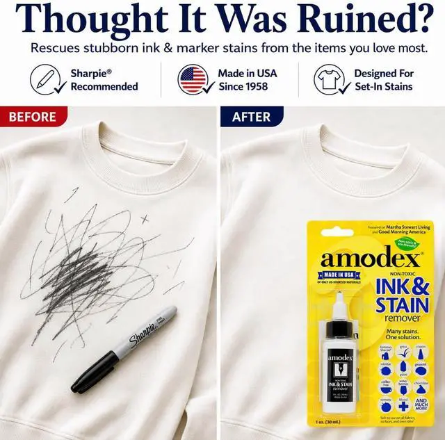 Alt view image 2 of 7 - Amodex Ink & Stain Remover 1oz Bottle