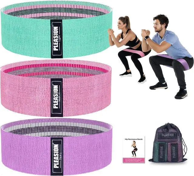 Main image of Fabric Resistance Bands for Working Out, 5 Levels Booty Bands for Women Men, Cloth Workout Bands Resistance Loop Exercise Bands for Legs Butt at Home Fitness, Yoga, Pilates