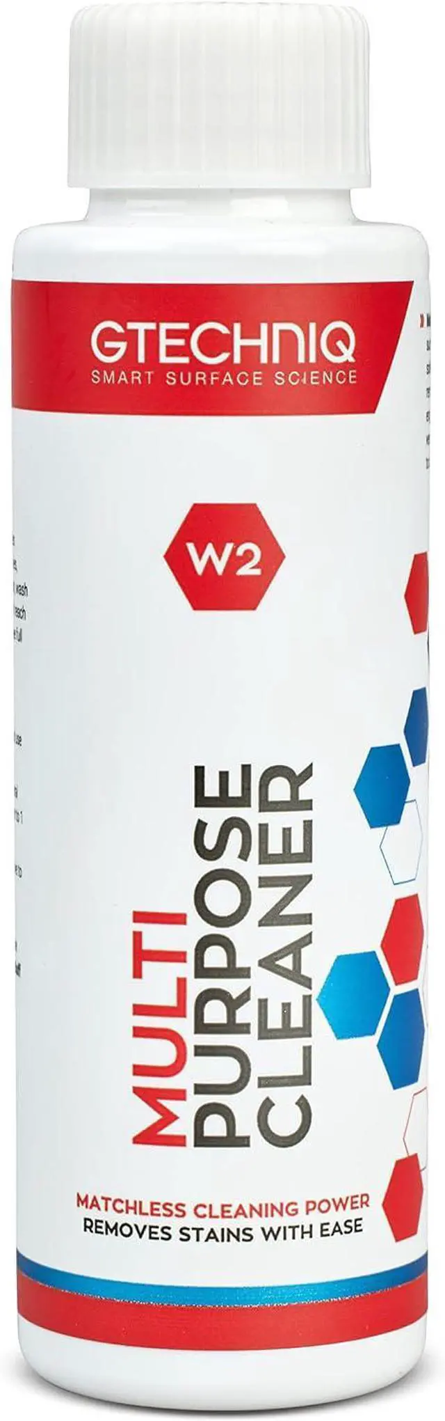 Main image of Gtechniq W2 Multi-Purpose Cleaner for Cars, 3.38 fl oz | Effectively Removes Stubborn Food, Grease, Pen & Soil Stains from All Surfaces, Works on Carpet, Tires, Engine Bays & Fabric