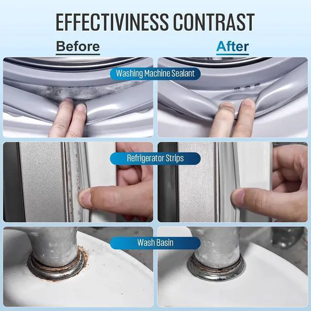 Alt view image 4 of 7 - Leopong Cleaner Gel for Washer, Fridge Seal, Shower & Tile, 5 fl oz | Deep cleaning formula | Reaches narrow gaps and corners | Multi-surface household use | Easy application design
