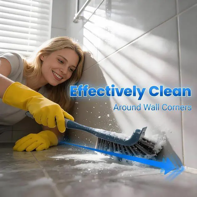 Alt view image 4 of 7 - 3 Pack Hard Bristle Scrub Brush Set, Cleaning Brush Designed for Cleaning Shower, Bathroom Faucets, Tile Grout, Sink Edges, Around Toilets, and Hard to Reach Corners and Crevices
