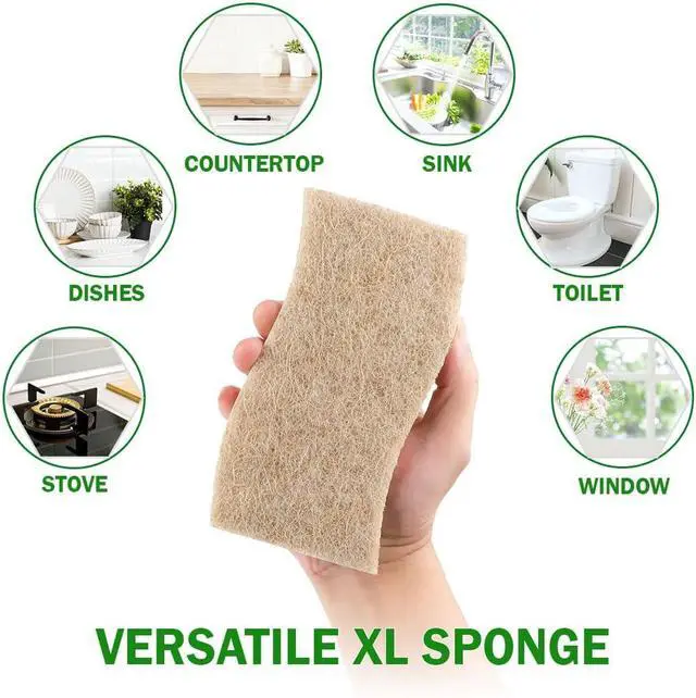 Alt view image 7 of 7 - AIDEA XL Sponges Kitchen, 12Count, Non-Scratch Dish Sponges | Large Natural Sponge for Non Stick Cookware, Cellulose Cleaning Sponge for Dishes, Bathroom, Household