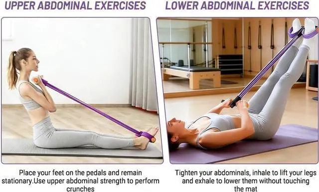 Alt view image 3 of 7 - 8 Tube Resistance Band with Handles for Strength Training