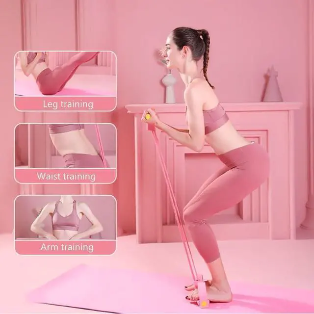 Alt view image 2 of 7 - 8 Tube Resistance Band with Handles for Strength Training