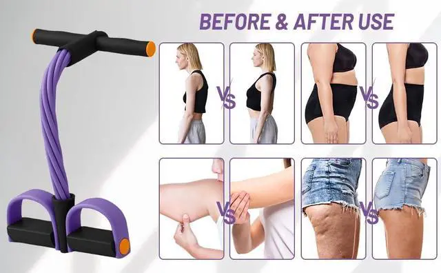 Alt view image 4 of 7 - 8 Tube Resistance Band with Handles for Strength Training