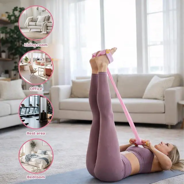 Alt view image 6 of 7 - 8 Tube Resistance Band with Handles for Strength Training