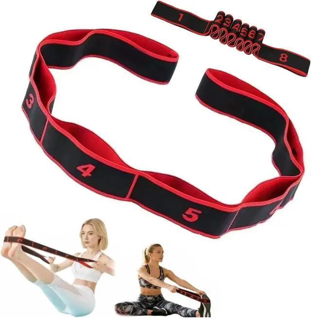 Main image of Fitness Resistance Bands with Handles, Fitness Resistance Band for Stretching and Yoga, Adjustable Bands for Full Body Stretching Shaping