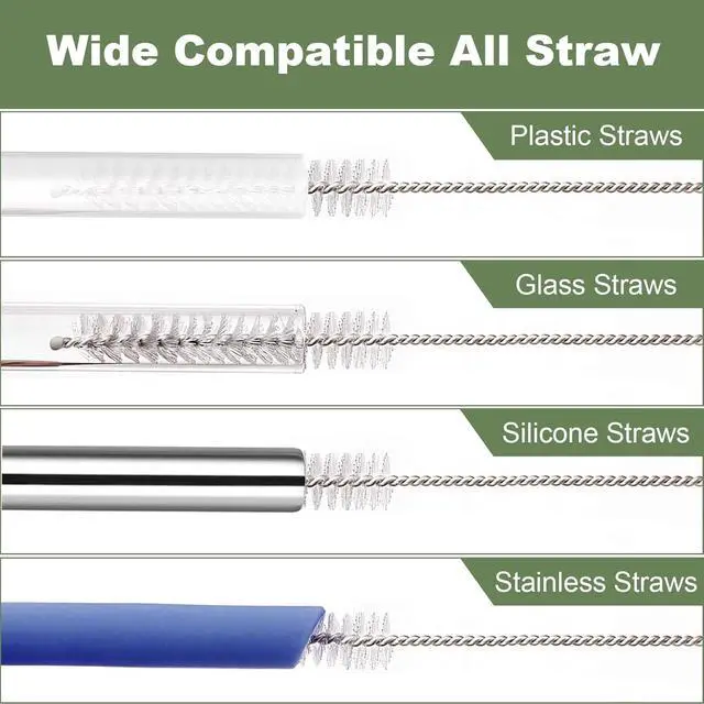 Alt view image 7 of 7 - Straw Cleaner Brush for Stanley, 10Pcs Reusable Extra Long Straws Cleaning Brush for 14oz 20oz 30oz 40oz Stanley Mug, Cleaning Brushs for All Plastic, Glass, Stainless and Silicone Straw