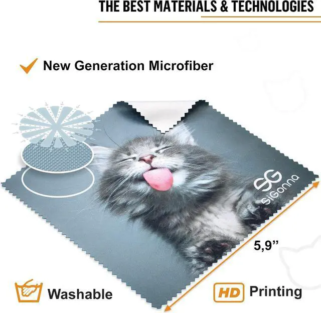 Alt view image 2 of 7 - Microfiber Cleaning Cloth for Glasses - Eyeglass Cleaning Cloth - Lens Cleaning Cloth - Microfiber Glasses Cleaning Cloth for Phone, Screens, Camera Lens Cleaner - 6 pcs