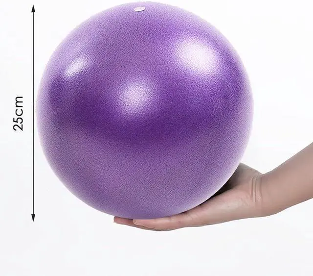 Alt view image 4 of 5 - Small Pilates Ball 9 Inch Small Exercise Ball Mini Workout Yoga Balls for Gym Yoga, Core Training, Fitness, Workout, Stability, Improves Balance
