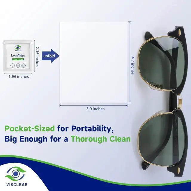 Alt view image 4 of 6 - Lens Wipes for Eyeglasses, 100 counts, Ocean Scent, Individually Wrapped, Glasses Wipes, Safe for Eye Glasses,Camera Lens & Electronic Screens