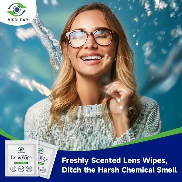 Alt view image 5 of 6 - Lens Wipes for Eyeglasses, 100 counts, Ocean Scent, Individually Wrapped, Glasses Wipes, Safe for Eye Glasses,Camera Lens & Electronic Screens