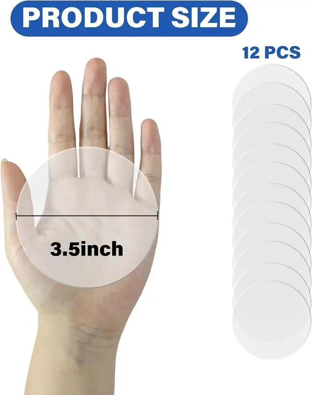 Alt view image 2 of 6 - GEYYANG 12PCS Inflatable Patch Repair Kit,Air Mattress Patch Kit,Waterproof TPU Pool Repair Tape for Air Mattress,Inflatable Boats,Bounce House,Pool Toys,Rafts,Tent,Swimming Ring